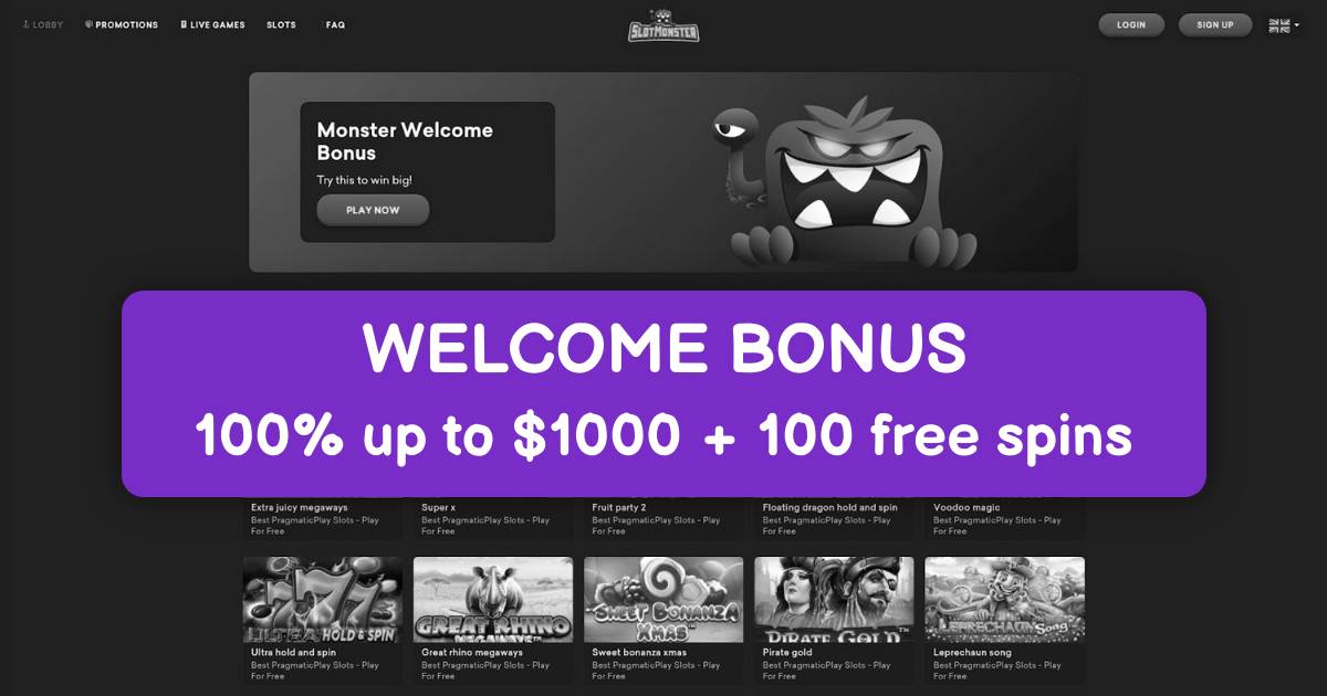 SlotMonster Casino: Fast Payouts in Australia